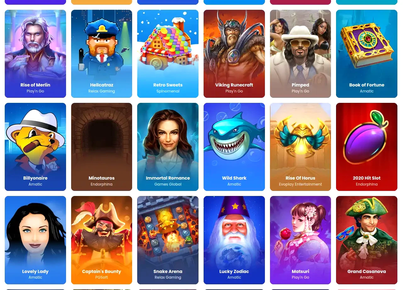Infinity Casino interfaccia mobile con slot e live casino